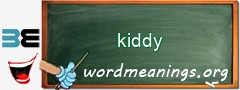 WordMeaning blackboard for kiddy